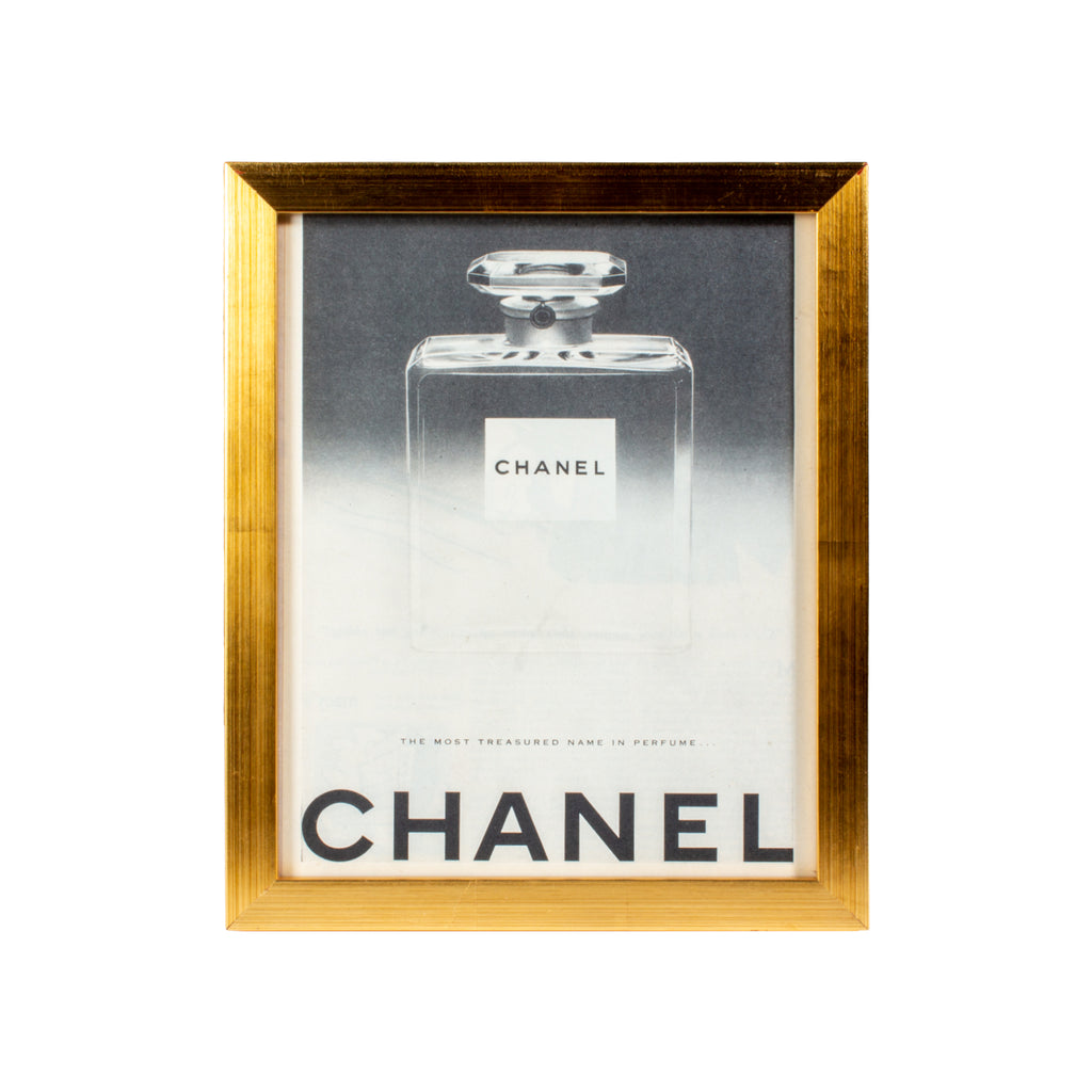 Vintage Old Chanel Perfume France Bottle 1/4 oz EMPTY Miniature