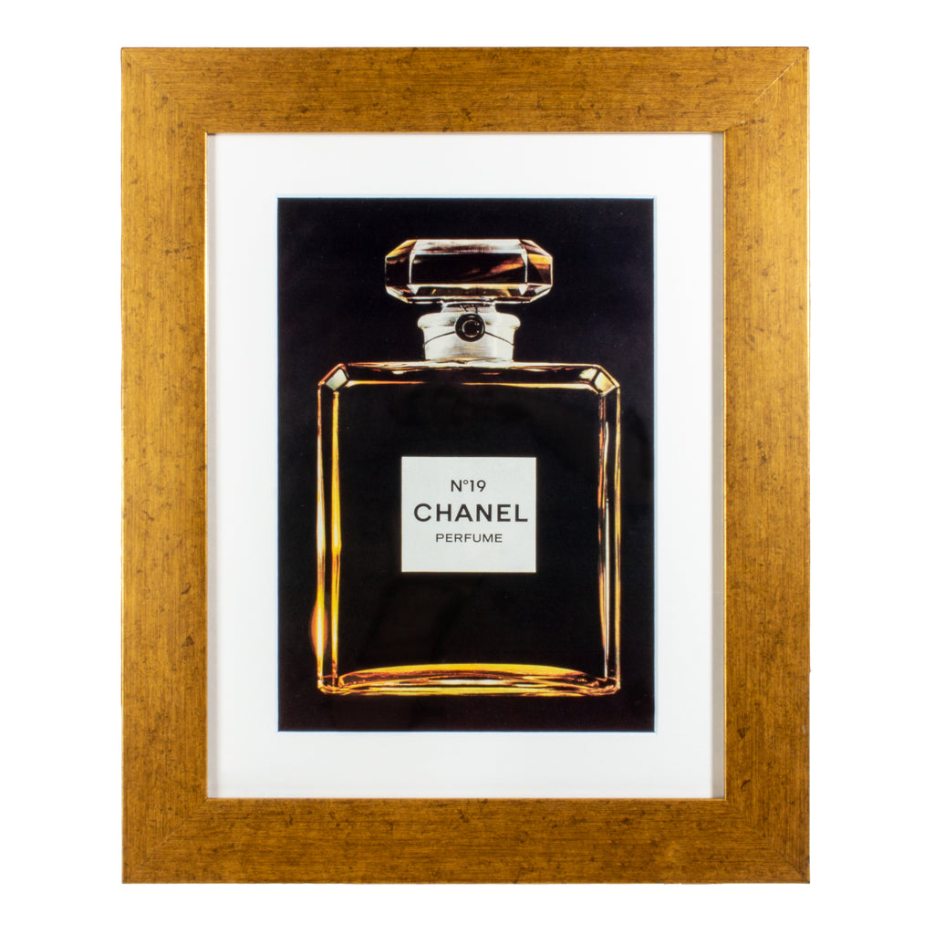 Vintage Framed Chanel Perfume Advertisement