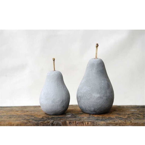 Cement Pear Decorations (Two Sizes)