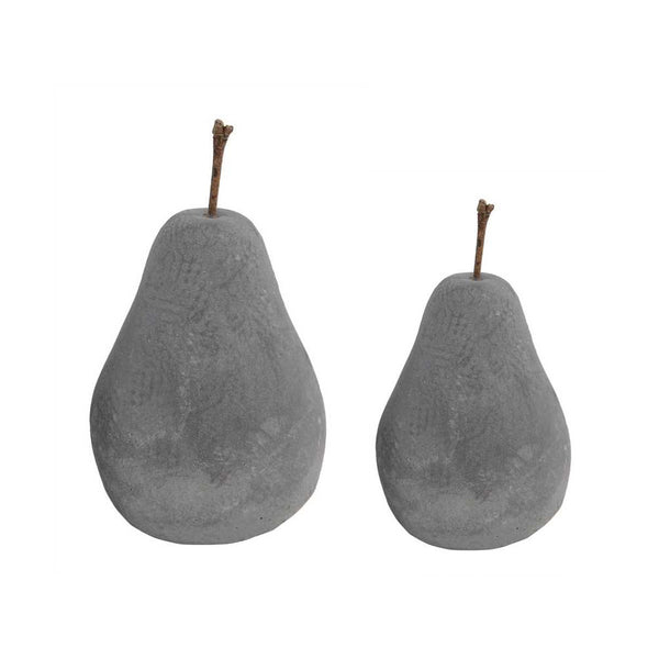 Cement Pear Decorations (Two Sizes)