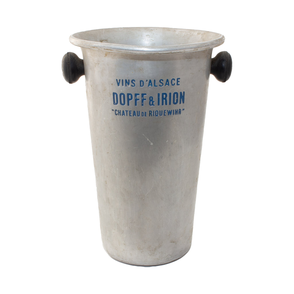 Vintage French Metal Ice Bucket | Dopff & Irion Label