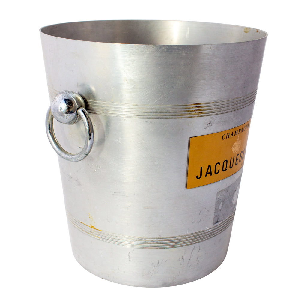Vintage French Metal Ice Bucket | Jacquesson Label