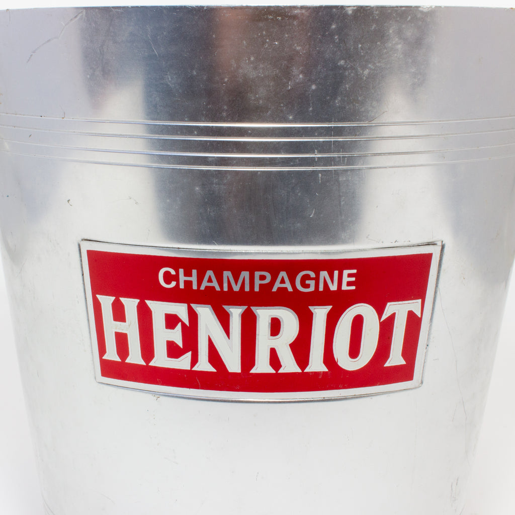 Vintage French Metal Ice Bucket | Henriot Label