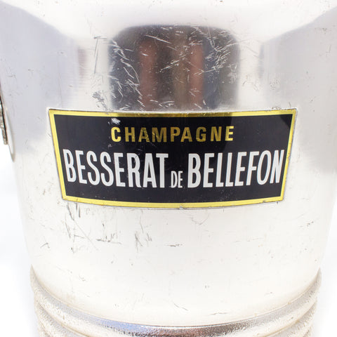 Vintage French Metal Ice Bucket | Besserat de Bellefon Label