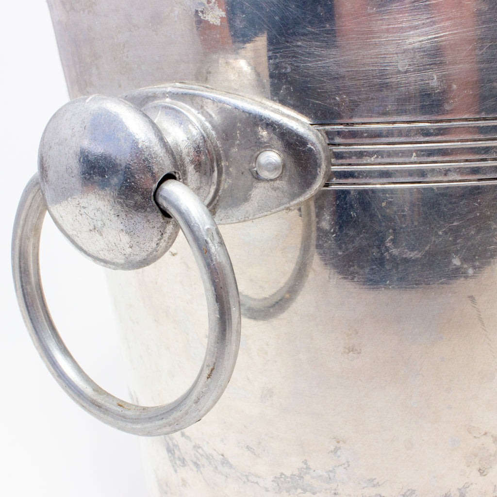 Vintage French Metal Ice Bucket | Alain Thienot Label