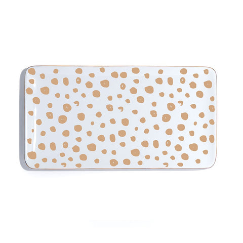 Rectangle Cheetah Dish