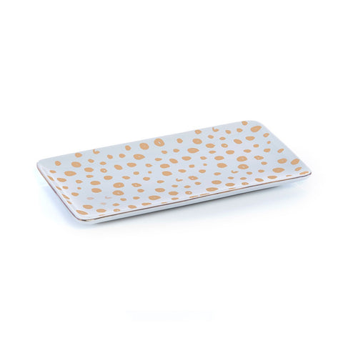 Rectangle Cheetah Dish