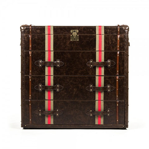 Alfie Brass & Wood Chest of Drawers