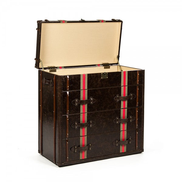 Alfie Brass & Wood Chest of Drawers