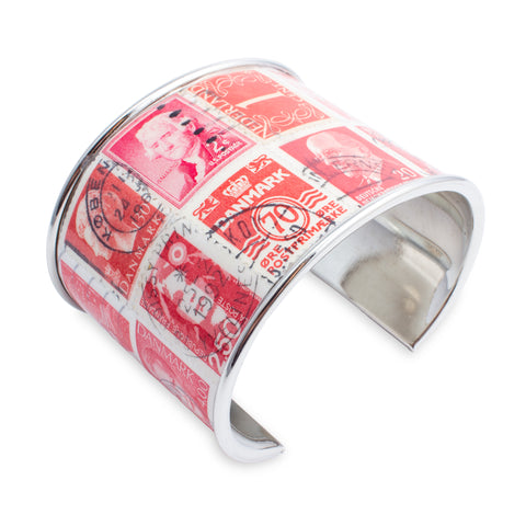 Stamp Collection Cuff | Red