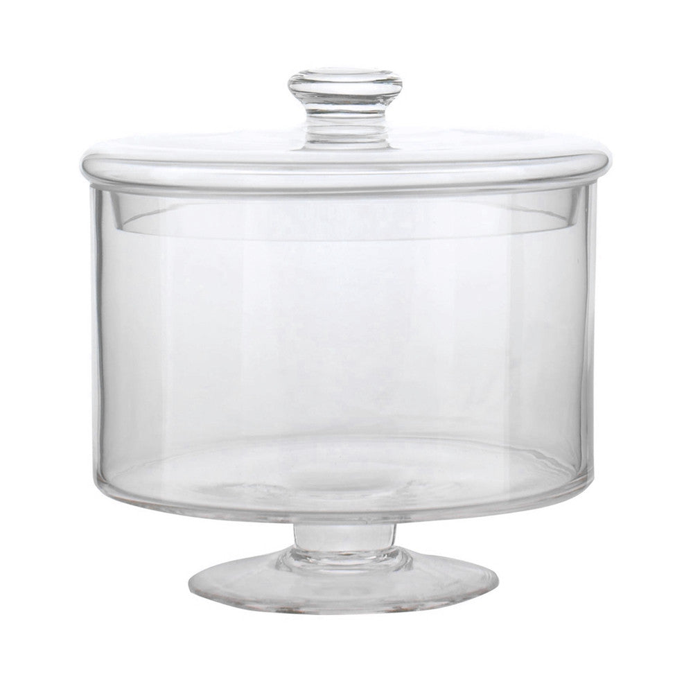 Handblown Belgian Glass "Lolly-Annie" Candy Jar with Lid