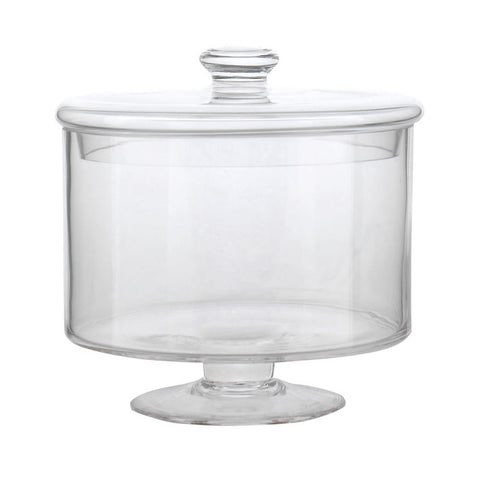 Handblown Belgian Glass "Lolly-Annie" Candy Jar with Lid