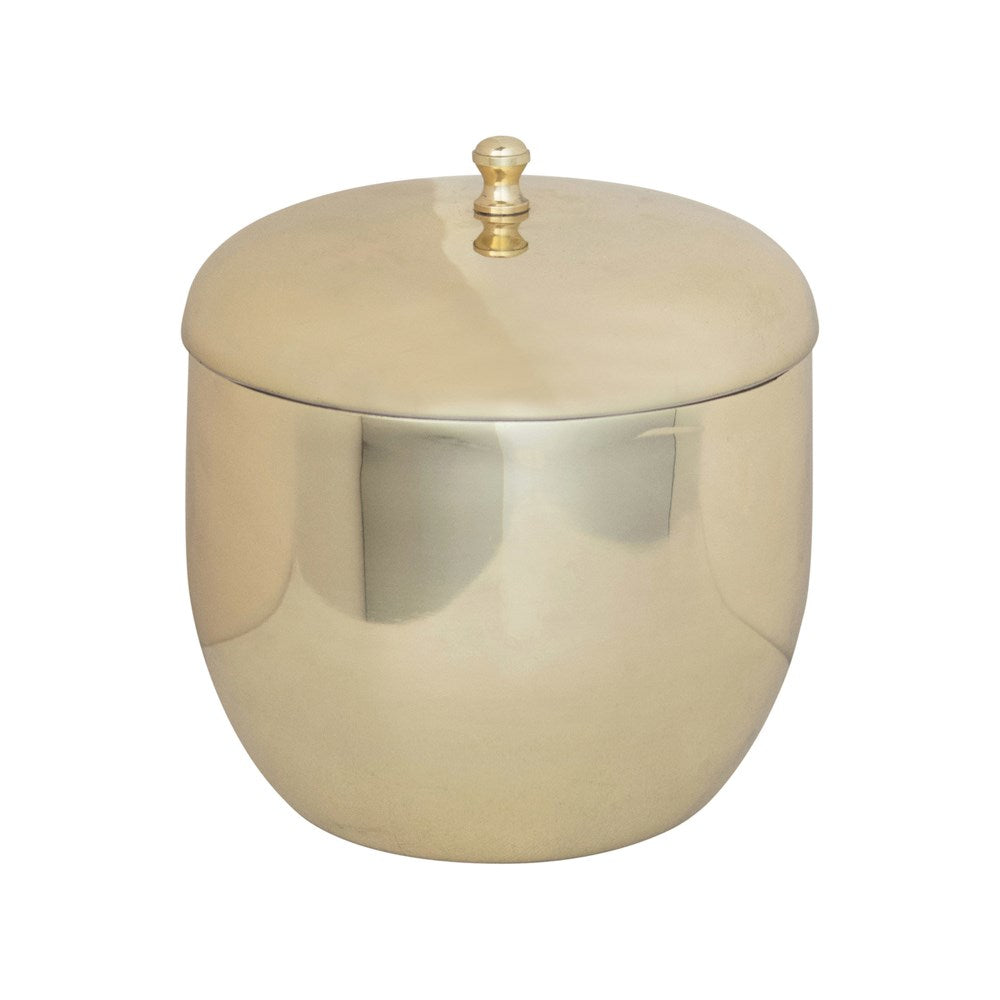 Insulated Stainless Steel Ice Bucket in Brass Finish