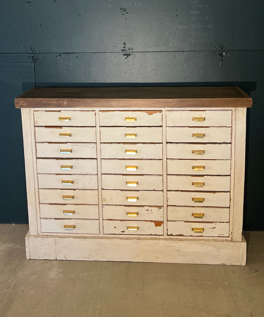 Vintage French Apothecary Console Cabinet