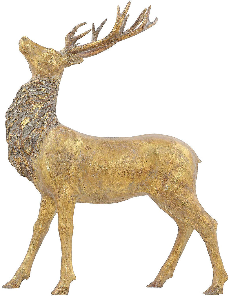 Deer Figures in Gold Shimmer Finish