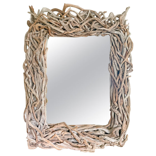 Large Scale Artisan Made Driftwood Mirror
