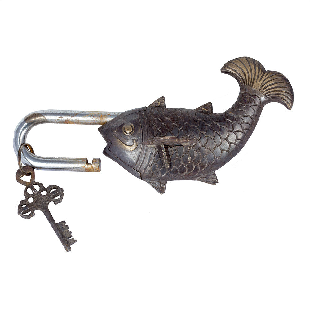 Oversized Brass Fish Locks with Keys (Three Colors) – Laurier Blanc ...