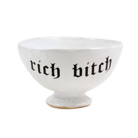 Kuhn Keramik Small Footed "Rich Bitch" Tea Bowl