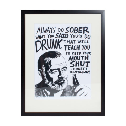 Ernest Hemingway Print by Ryan Sheffield (Limited Edition of 6)
