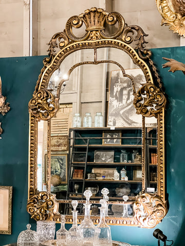 Antique Spanish Gilt Mirror