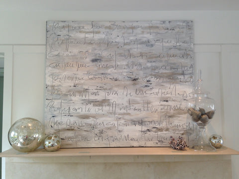 French Scribbles Abstract Painting