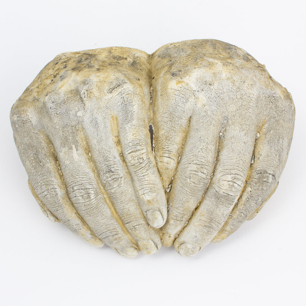 Cast Stone Hands Dish