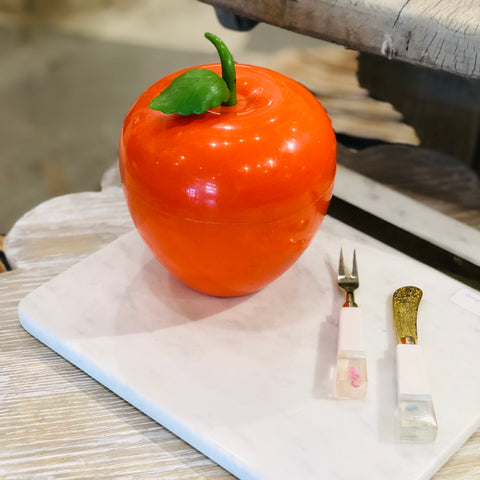 Vintage Orange Apple Insulated Ice Bucket found in France