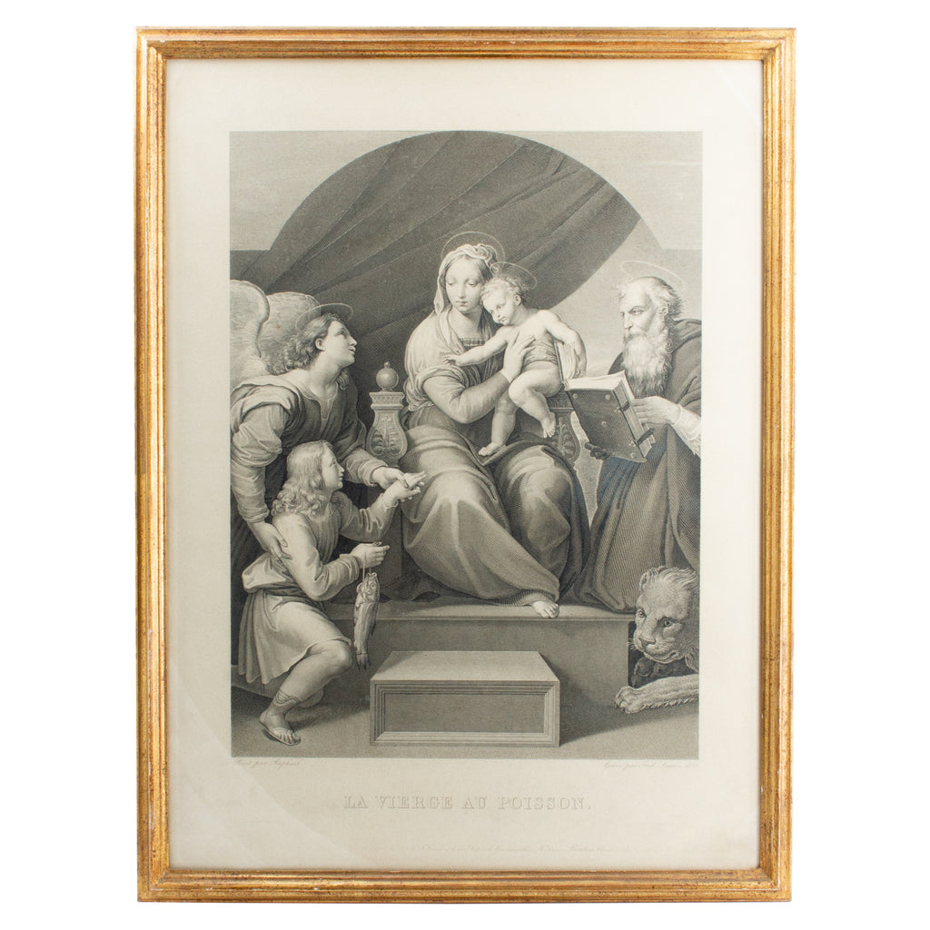 Antique Raphael Etching found in Florence, Italy