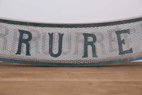 Large Antique French "Serrurerie" Locksmith Swag Sign