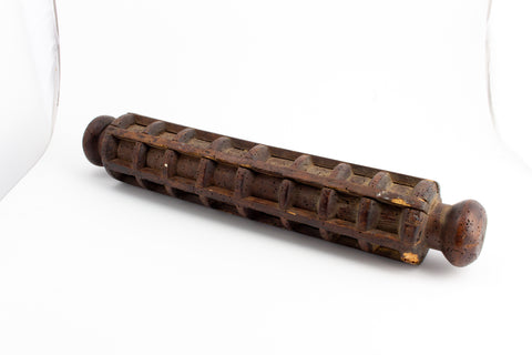 Antique Italian Wood Ravioli Rolling Pin