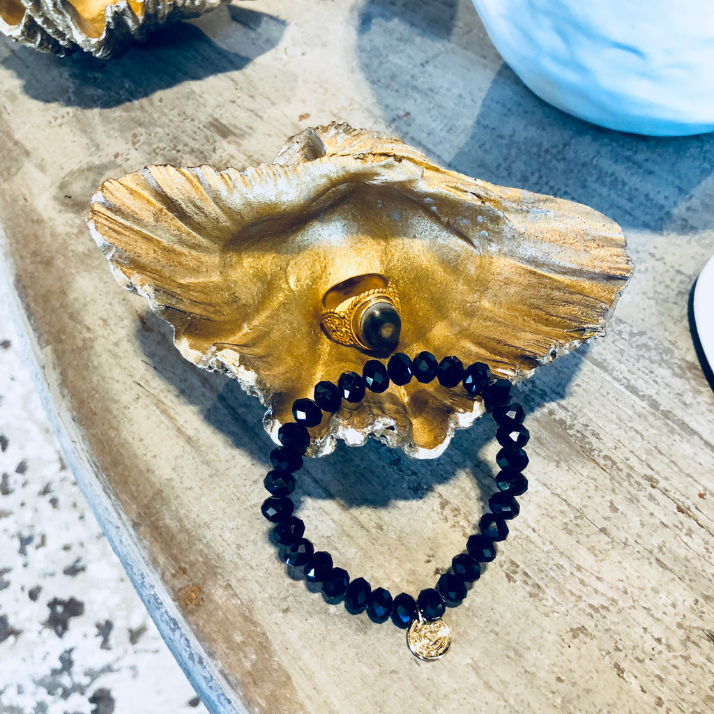 Cast Resin Shell Dish in Sparkling Gold – Laurier Blanc | Unique Home ...