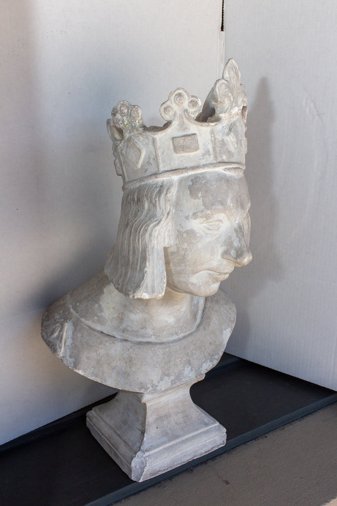 1920s Plaster Bust of King Philip IV of France