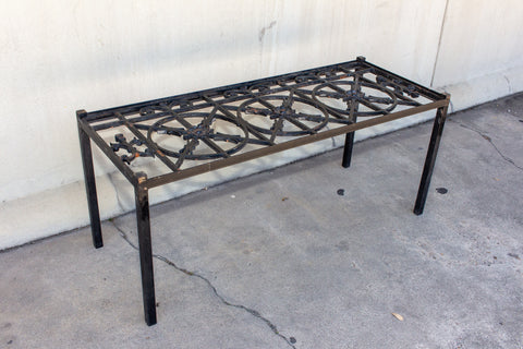 Antique French Iron Fragment Coffee and Cocktail Table