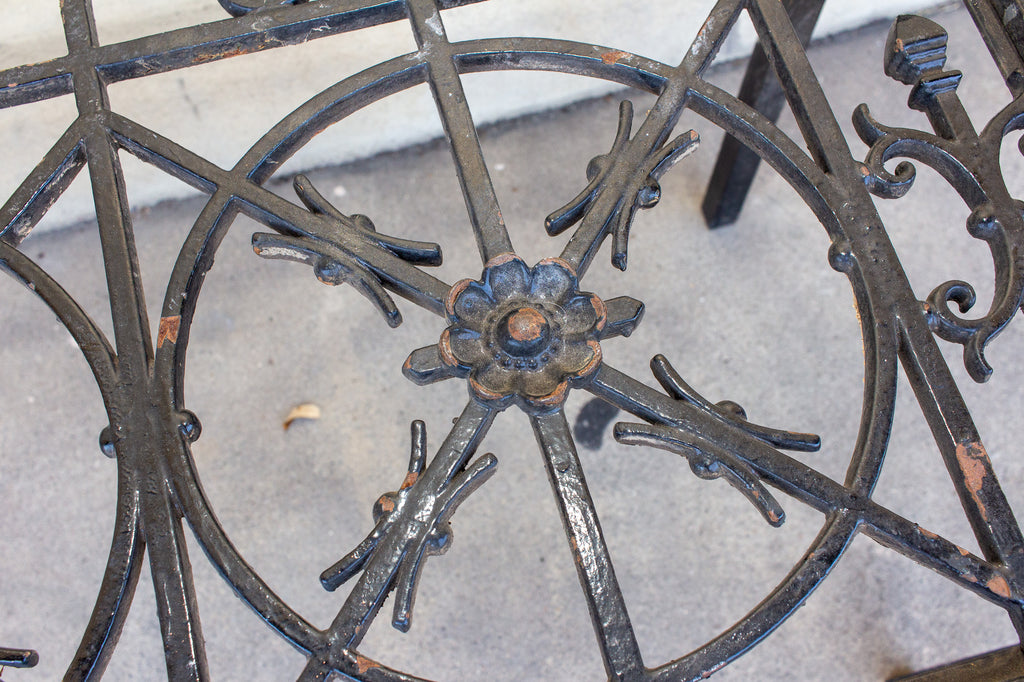 Antique French Iron Fragment Coffee and Cocktail Table