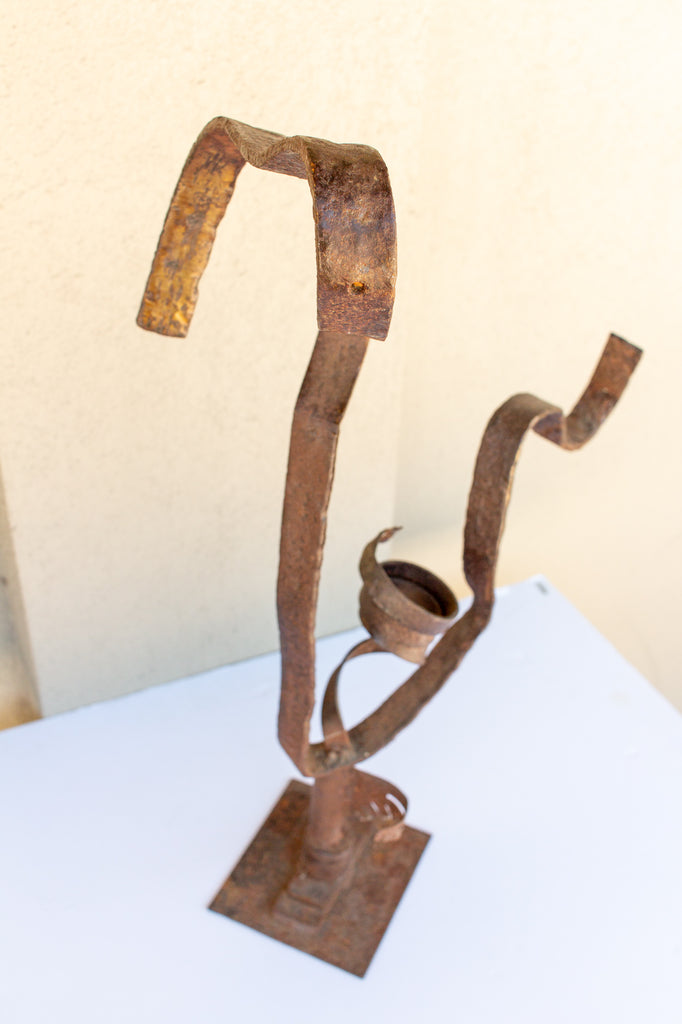 Midcentury Abstract Iron Sculpture found in France
