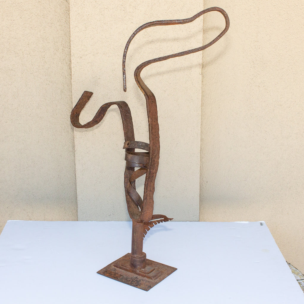 Midcentury Abstract Iron Sculpture found in France