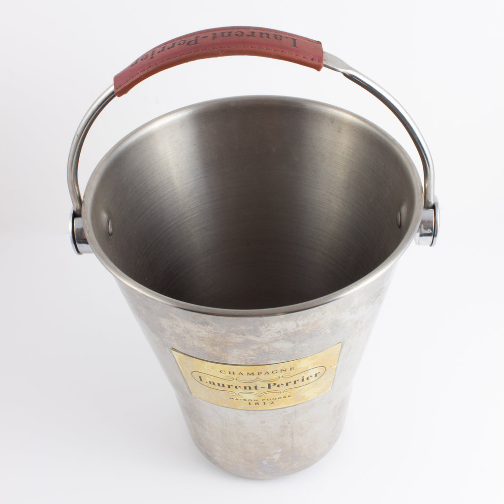SEAU À CHAMPAGNE Laurent Perrier en aluminium AGRIT France (Réf#M-051 SEAU À CHAMPAGNE Laurent Perrier en aluminium AGRIT France (Réf#M-051
