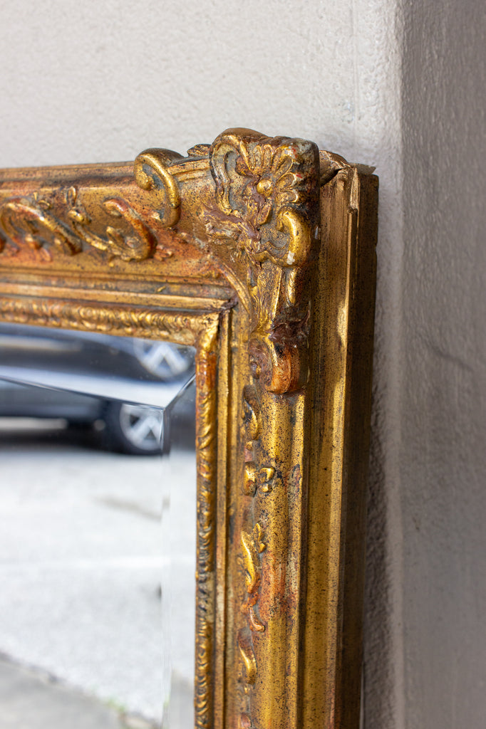 Large Antique French Gilt Frame Mirror – Laurier Blanc