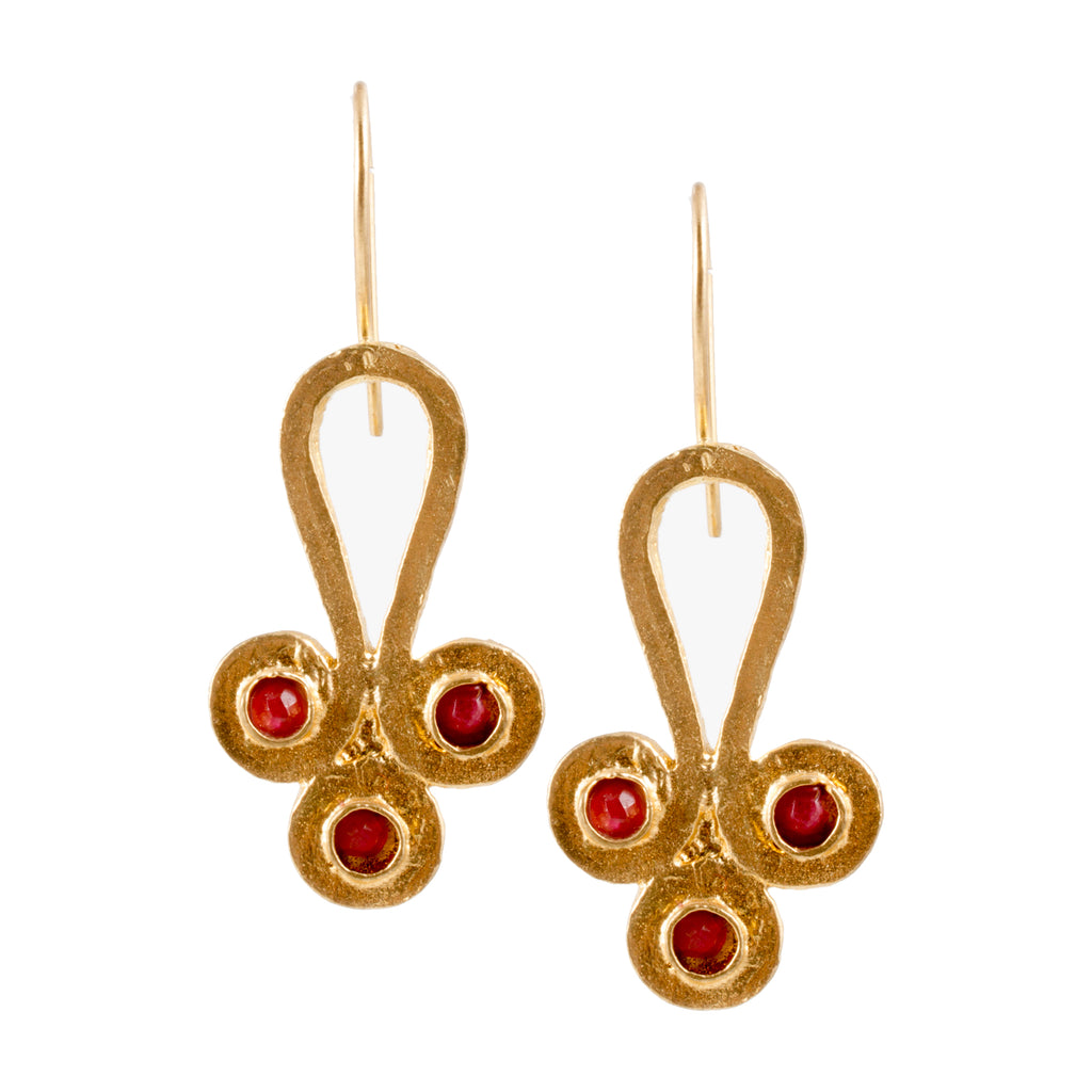 Turkish Delights Earrings: Byzantine Trio Drops (Two Colors)