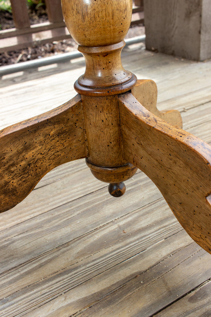 Oak discount pedestal base