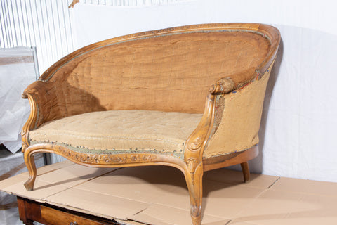 Antique French Louis Phillipe Canapé Banquet Sofa