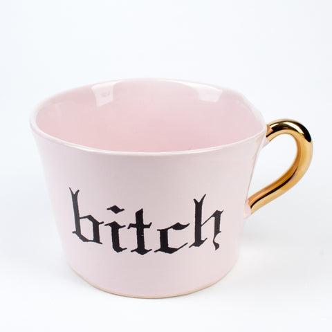 Kuhn Keramik Pink "Bitch" Mug