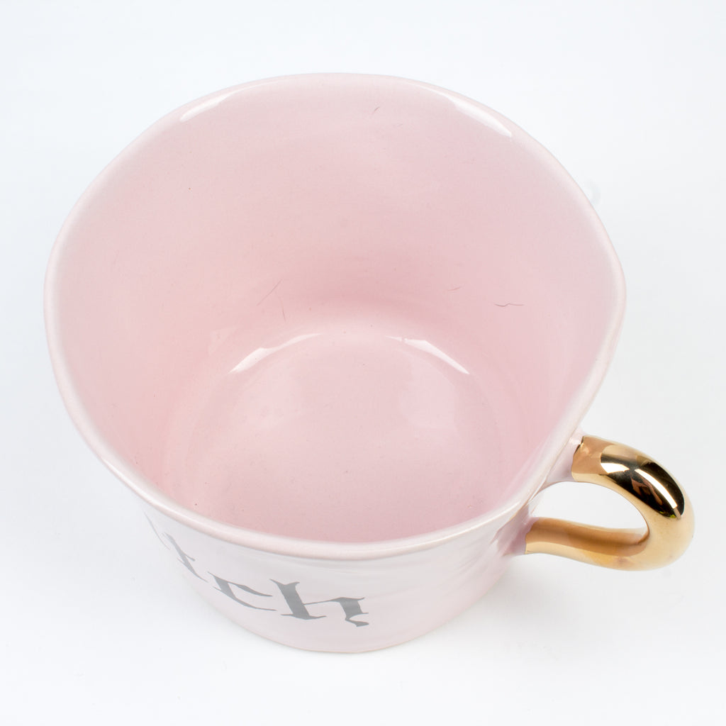 Kuhn Keramik Pink "Bitch" Mug
