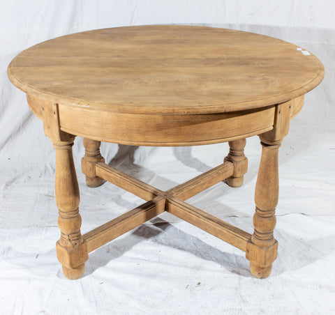 Vintage French Oak Butterfly Leaf Table