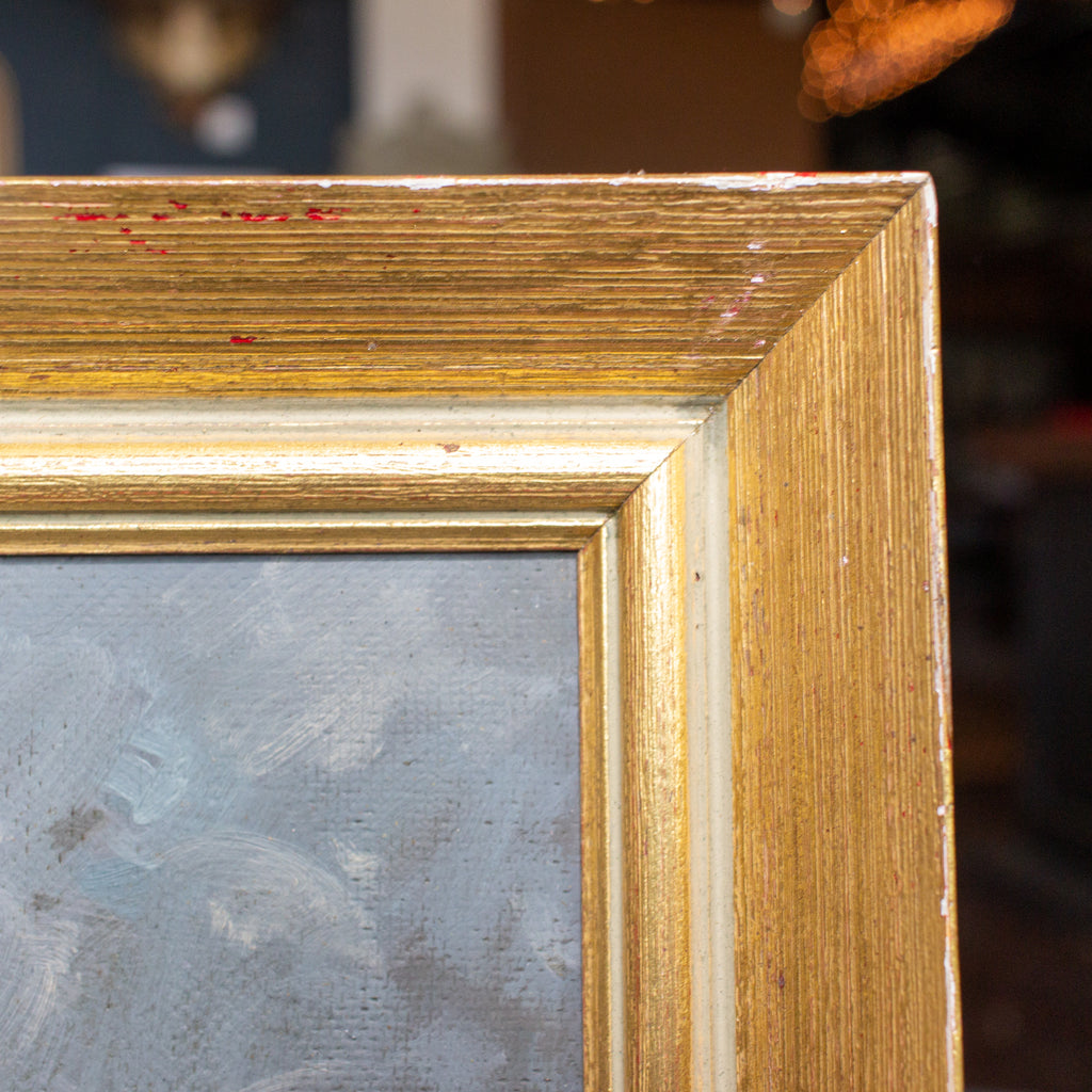 Small Framed Vintage French Painting | 19 x 14