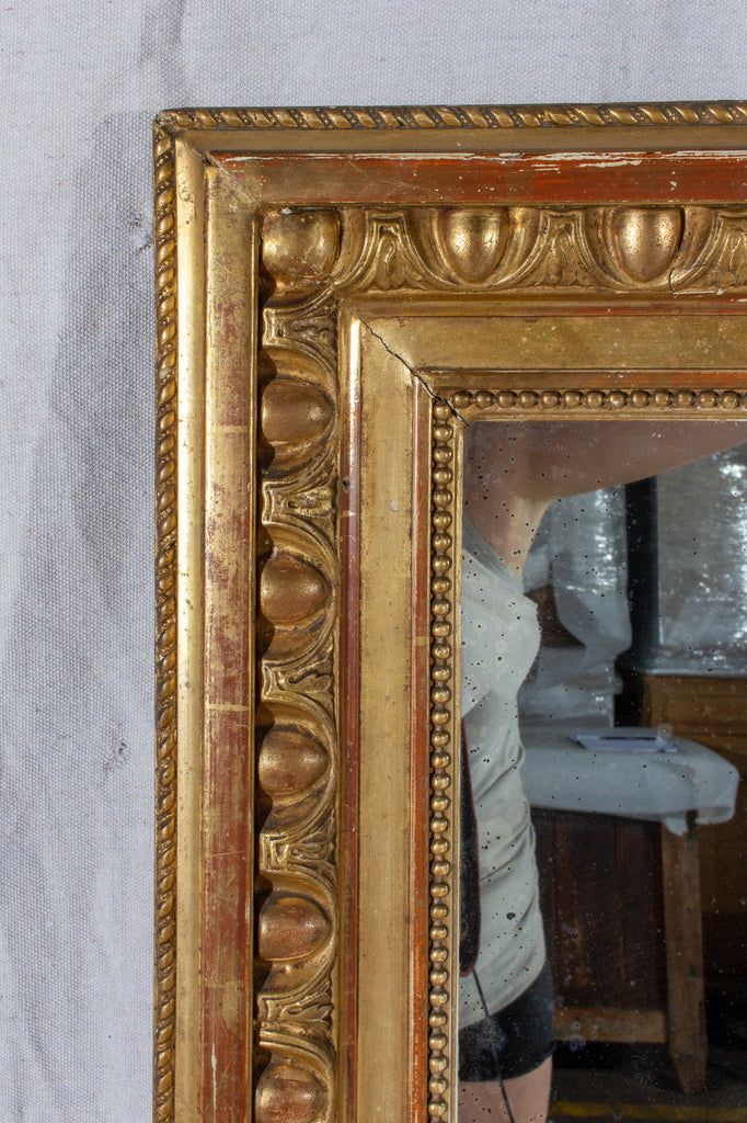 Large Antique French Gilt Frame Mirror – Laurier Blanc