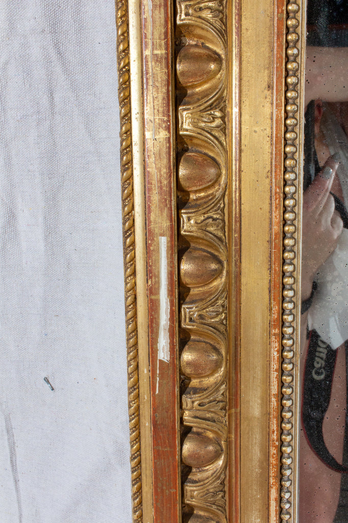 Large Antique French Gilt Frame Mirror – Laurier Blanc