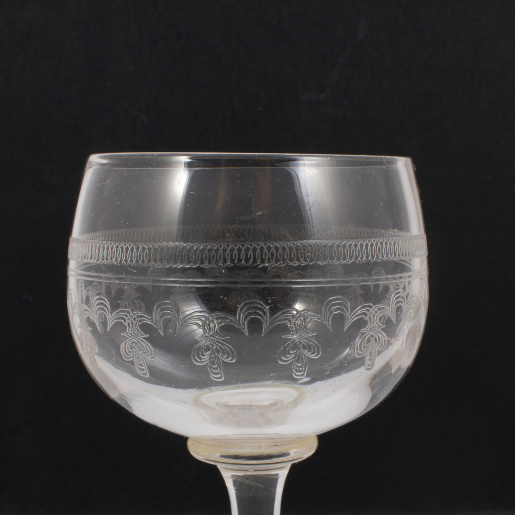 Vintage French Engraved Crystal Dessert Wine Glasses, Set of 8 – Laurier  Blanc