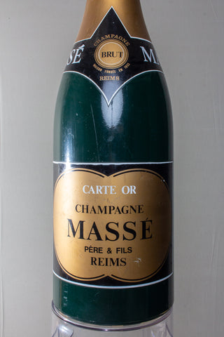 Vintage French Oversized Champagne Massé Bottle Prop