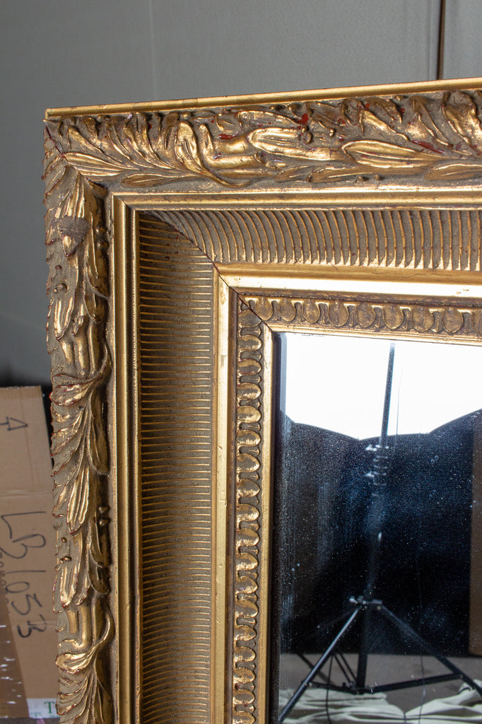 Large Antique French Gilt Frame Mirror – Laurier Blanc